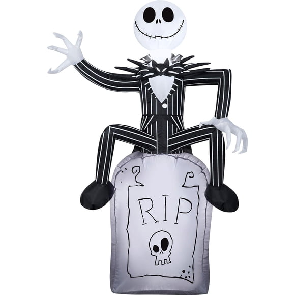 Hinchable Jack Skellington en Tombstone Disney de 107 cm de altura