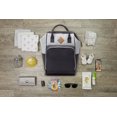 BB Gear Backpack Diaper Bag with Adjustable Shoulder Strap, Gray