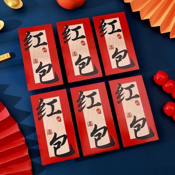 Nvzi-c Red Envelopes Chinese New Year, 12pcs Money Envelopes for Cash Christmas Lucky Money Pocket-G10