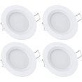 thumbnail image 1 of Motorhome Boat 12v 4 X Led Luces de techo empotradas, 3w 3200k Regulable Full Aluminio Downlights Afortunado Sencillez, 1 of 5