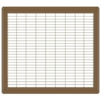 14in x 18in Imperial Brown Heavy Gauge Steel Floor Grille - Heating and Cooling Air Vent