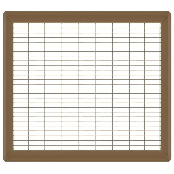 14in x 18in Imperial Brown Heavy Gauge Steel Floor Grille - Heating and Cooling Air Vent