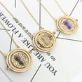 thumbnail image 5 of Magical and magical time converter pendant, personalized alloy hourglass necklace-Golden Blue, 5 of 5