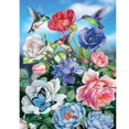 thumbnail image 1 of Pájaro Color flores 5D diamante pintura DIY taladro redondo completo dibujo imagen Kit Hugtrwg Para estrenar, 1 of 1