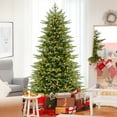 thumbnail image 2 of Gymax 7 FT Artificial Christmas Tree w/ 3156 Lush PVC & PE Tips 400 LED Lights, 2 of 10