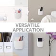 thumbnail image 3 of Dsseng 4 Pcs Universal Remote Control Holder Wall-Mounted Cell Phone Charging Rack Holder Punch Free Refrigerator Organizer Kitchen Bathroom Accessory, 3 of 5