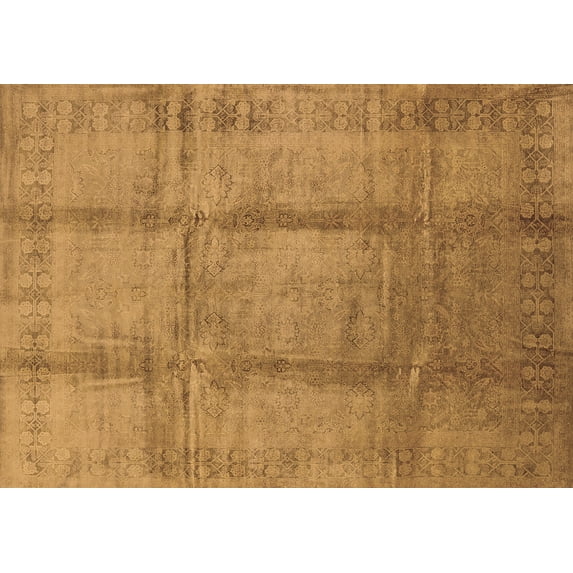 Ahgly Company Indoor Rectangle Oriental Brown Traditional Area Rugs, 7' x 9'