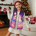 thumbnail image 3 of Uorisanigo Unisex Boys Girls Zippered Vest Sleeveless Jacket Stand Up Collar Starry Axolotl Star Jackets Vests with Pockets Puffy Fleece Puffer Vest Fall Winter Outfits Clothes Size 2-12, 3 of 7