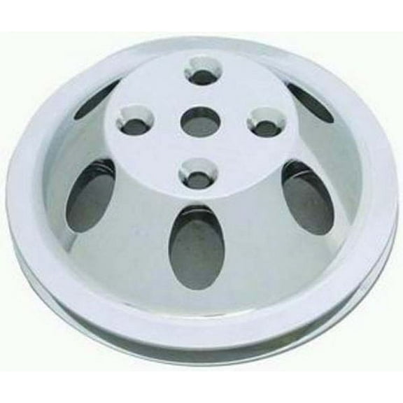 Racing Power Co. R9482POL RACING POWER CO-PACKAGED Polished Aluminum SB Chevy V8 Single Groove Wate