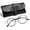 Blcak, variant on ROCK TAKIN Metal Frame Blue Light Blocking Glasses, Anti Eye Strain Computer Glasses for Women Men, 1 Pair