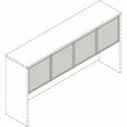thumbnail image 5 of Lorell Relevance LLR59711 60 in. Wall-Mount Hutch Frosted Glass Door - Pack of 3, 5 of 7
