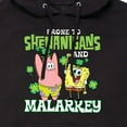thumbnail image 3 of SpongeBob SquarePants - Prone To Shenanigans And Malarkey - Men's Pullover Hooded Fleece Sweatshirt, 3 of 6