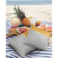 thumbnail image 3 of Pack of 2 Outdoor Pillow Covers, Geometric Chevron Pattern Orange Waterproof Square Throw Pillowcase Cushion Decorative Pillow Covers for Couch Patio Tent, 26x26 in, 3 of 6