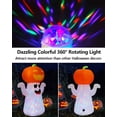 thumbnail image 2 of Decoraciones Inflables de Halloween de 5 Pies de Zukakii con Calabaza Fantasma y Luces LED Mágicas, 2 of 3