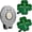 Clover 2 Pack, variant on Ball Tatt Clover Two Pack Golf Ball Stamper Self-Inking with 32mm Hat Clip and Ball Marker