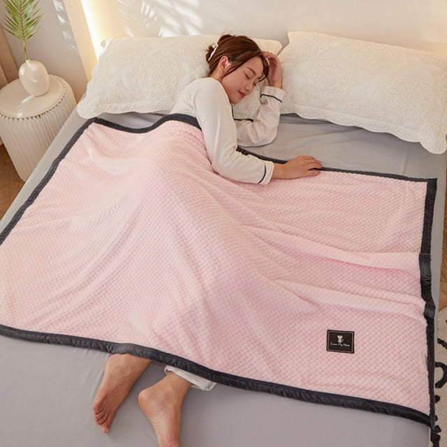 TIMIFIS Couverture Jetée Fraîche Couvertures de Lit Douces Légères Fuzzy Couverture Douillette en Microfibre Couvertures de Sieste Couverture en Molleton, 39X59 Po