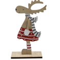 thumbnail image 3 of Home Decor Christmas Decoration Wooden Reindeer Ornament Party Holiday Atmosphere Ornaments Dropship, 3 of 5