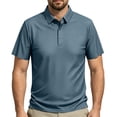thumbnail image 3 of Lumtrix Men'S Beer Belly Polo Shirts Short Sleeve Summer Casual Quick Dry Workout Tops Lightweight Casual Golf Shirts Turquoise 2XL, 3 of 4