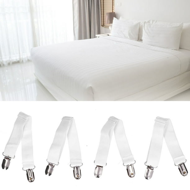 Bed Sheet Suspender,4Pcs Adjustable Bed Sheet Bed Sheet Grippers Bed Sheet  Strap Top Tier Quality 