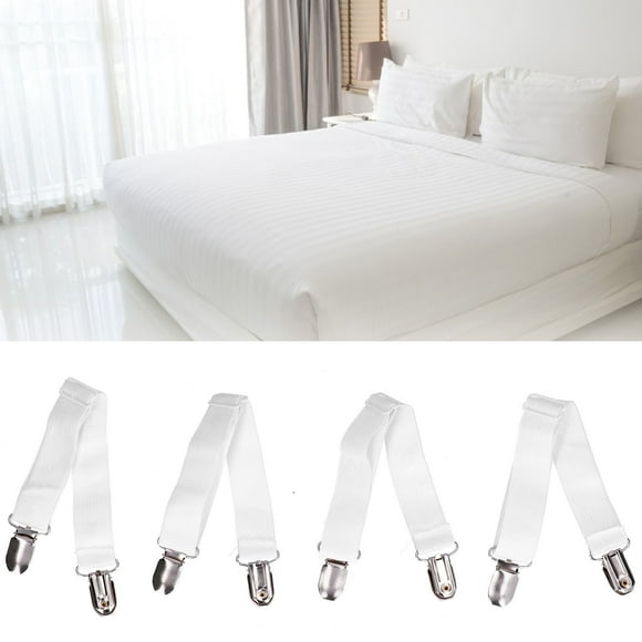LYUMO Bed Sheet Suspender, Zinc Alloy + Elastic Band Practical Bed Sheet Holder For Home Accessories