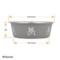 thumbnail image 5 of Neater Pets Stainless Steel Hungry Cat Bowl, Grey, 2 Cups, 5 of 6