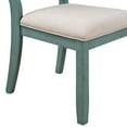 thumbnail image 2 of Dining Chairs Prato Wood Cross Back Upholstered Dining Chairs, Set Of 2, Antique Blue,Fabric Dining Chairs, 2 of 3