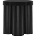 thumbnail image 3 of Pemberly Row Contemporary Contemporary Metal End Table in Matte Black, 3 of 7
