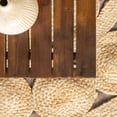 thumbnail image 6 of Walker Edison Modern Plank Acacia Wood Patio Coffee Table, Dark Brown, 6 of 14