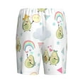 thumbnail image 5 of Gaeub Green Blue Avocado Printed Men's Short Pajama Pants, Lightweight Lounge & Sleep Bottoms Keep You Cool - Small, 5 of 9