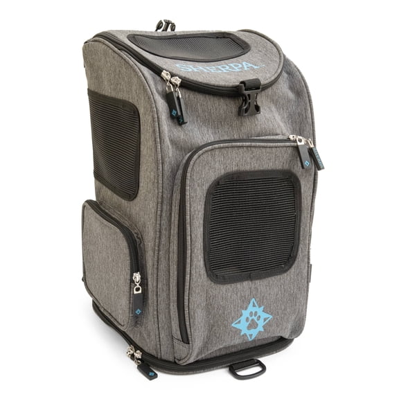 Sherpa 2-in-1 Pet Backpack   Carrier Travel Bag Pet - Gray, Medium
