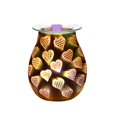thumbnail image 1 of Ounissouiy Lámpara de aromaterapia de vidrio en forma de corazón 3D Lámpara de aroma eléctrica Fusor de cera Luz de noche de aroma esencial para sala de Iluminación navideña No.1 EU Plug Ounissouiy HA027798-01, 1 of 1