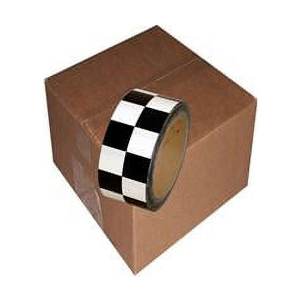 Checkerboard Vinyl Tape 2" X 36 Yard Roll Black / White (24 Roll/Case)