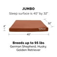 thumbnail image 3 of FurHaven | Deluxe Convolute Orthopedic Oxford Indoor/Outdoor Water-Resistant Pet Bed for Dogs & Cats, Chestnut, Jumbo, 3 of 12