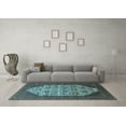 thumbnail image 3 of Ahgly Company Indoor Rectangle Oriental Light Blue Industrial Area Rugs, 8' x 12', 3 of 4