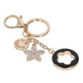 thumbnail image 3 of Five Leaf Clover Keychain, Multi Purpose Fashionable Car Keychain Appropriate Weight  For Gifts For Decoration Black,White, 3 of 8