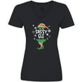 thumbnail image 3 of Inktastic Funny Christmas I'm the Sassy Elf with Shoes and Hat Women's V-Neck T-Shirt, 3 of 5