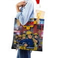 thumbnail image 4 of Fireman Sam Bolso de tela con estampado de lienzo para mujer, bolsa de compras reutilizable y estética, con cremallera interior, regalo para mujer,40*45cm., 4 of 6
