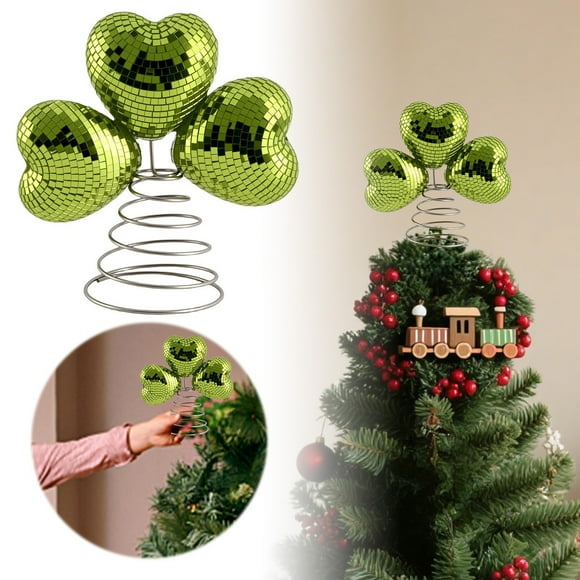 Hearth & Gear Topper Star For Holiday Shimmering Glitter Xmas Finial With Sturdy Base Easy Installation For Home Festive Party Celebrations Puppy Party Decorations for Girls College Graduation Party