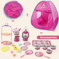 thumbnail image 2 of Kids Camping Set with Tent, 42PCS Pop Up Tent, Indoor Outdoor Pretend Play with Tea Party Set for Little Girls, Princess Toys for Toddler Girls, Gift Idea for Girls Age 3 4 5 6 Year Old, 2 of 10