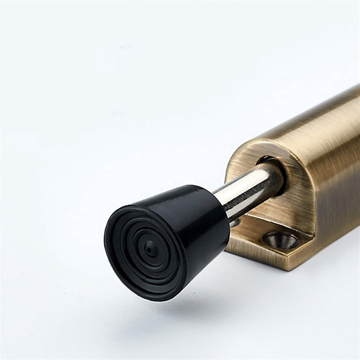 Zinc Alloy Foot-Operated Lever Door Stops Adjustable Kickdown Bronze Door Holder Door Stop Hardware Door Buffer Fittings 1Pcs