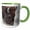 Green/White, variant on 3drose, Bison, Yellowstone National Park, Montana, Wyoming, 11oz Mug