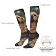 thumbnail image 6 of Haiem Tree Meditating Golden Retriever Socks, Funny Novelty Crazy Design Cotton Socks Sports Socks Knee High Socks For Men, Women,1Pairs - Gift For Working Friends, 6 of 8