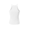 thumbnail image 4 of MixMatchy Women's Simple Casual Basic Active High Neck Ribbed Tank Top, 4 of 4