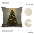 thumbnail image 2 of Golden Christmas Tree Linen toss pillowcase decoration pillowcase gifting preferred 20x20 inch cushion cover 4 sets sofa pillowcase sofa bedroom living room car, 2 of 5