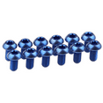 thumbnail image 5 of Wanyifa Titanium Alloy Bolts Torx M5x10 12mm for Bicycle Bike Disc Brake Cycle Rotor Screws Gr5,M5x10 mm,Blue,12 Pcs, 5 of 8