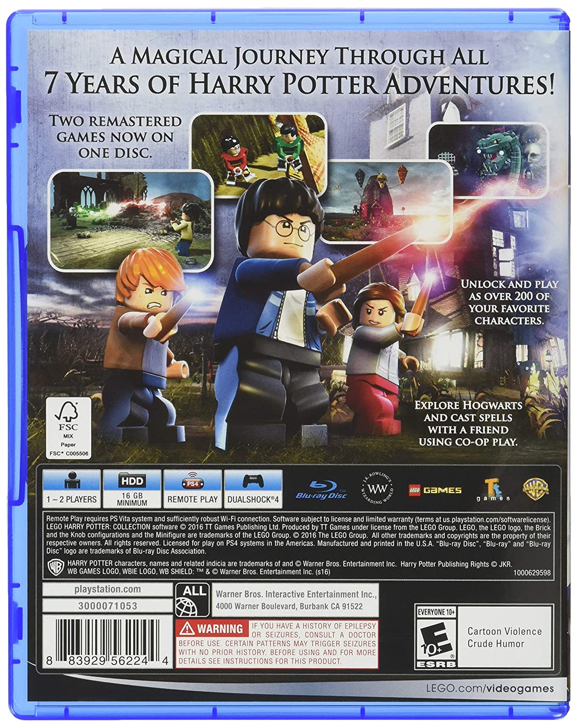Lego Harry Potter Collection Adventure New Video Games Is for Everyone 10+ PlayStation 4 - image 2 of 8