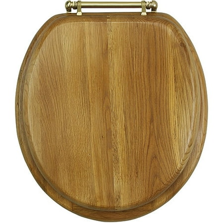 Deluxe Oak Wood Toilet Seat