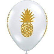 PMU Balloons 11 Inch Clear with Pineapple Latex Balloons (25/Pkg) Pkg/1