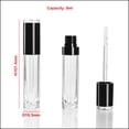 thumbnail image 2 of Tubos de brillo labial COSIDEA recargables de 8 ml (26 unidades) con varita, 2 of 9