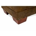 thumbnail image 6 of American Furniture Classics 26.5" Microfiber Alpine Lodge Ottoman in Brown, 6 of 10